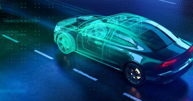 Das abgebildete Auto steht symbolisch für den Stabstahl, der in die Autobranche geliefert wird