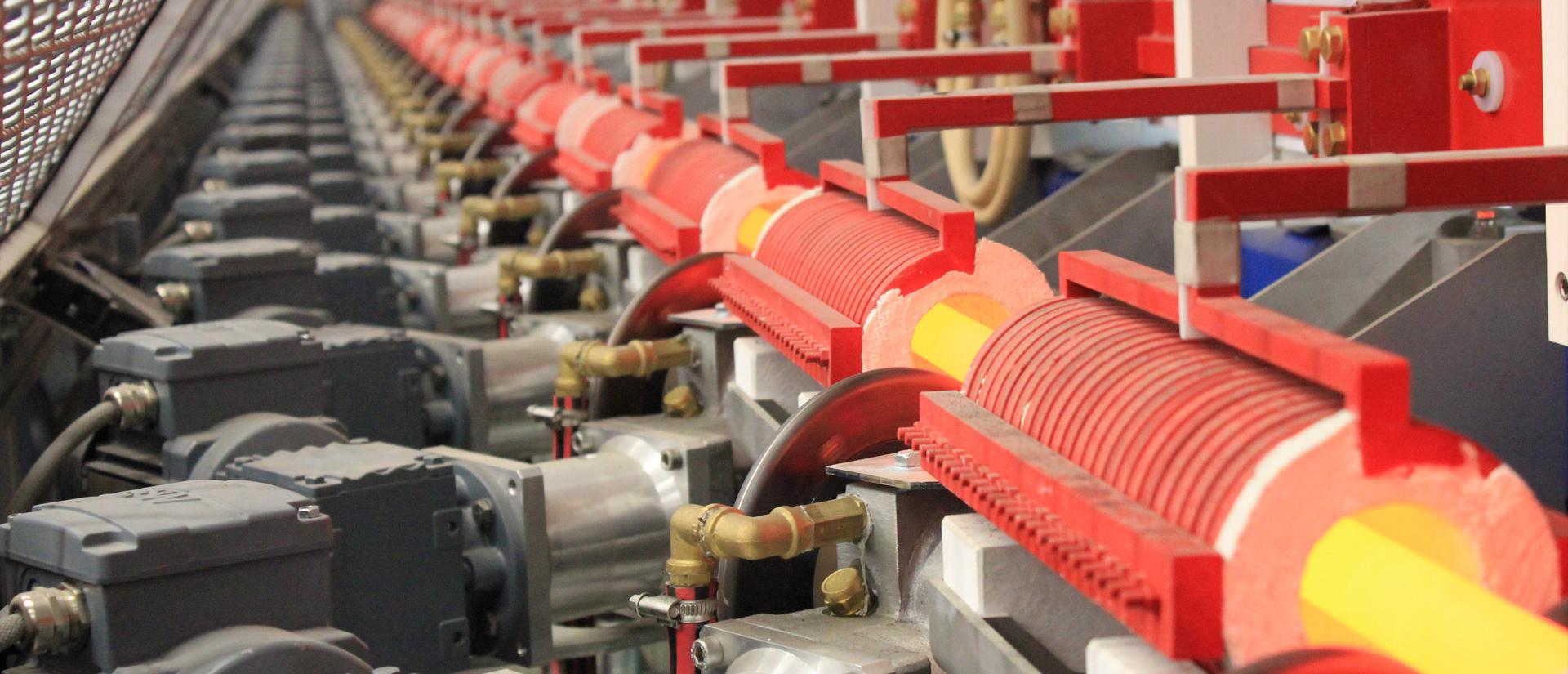 Anlage zur induktiven Einzelstabvergütung